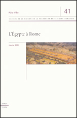 Couverture de L'Egypte à Rome 