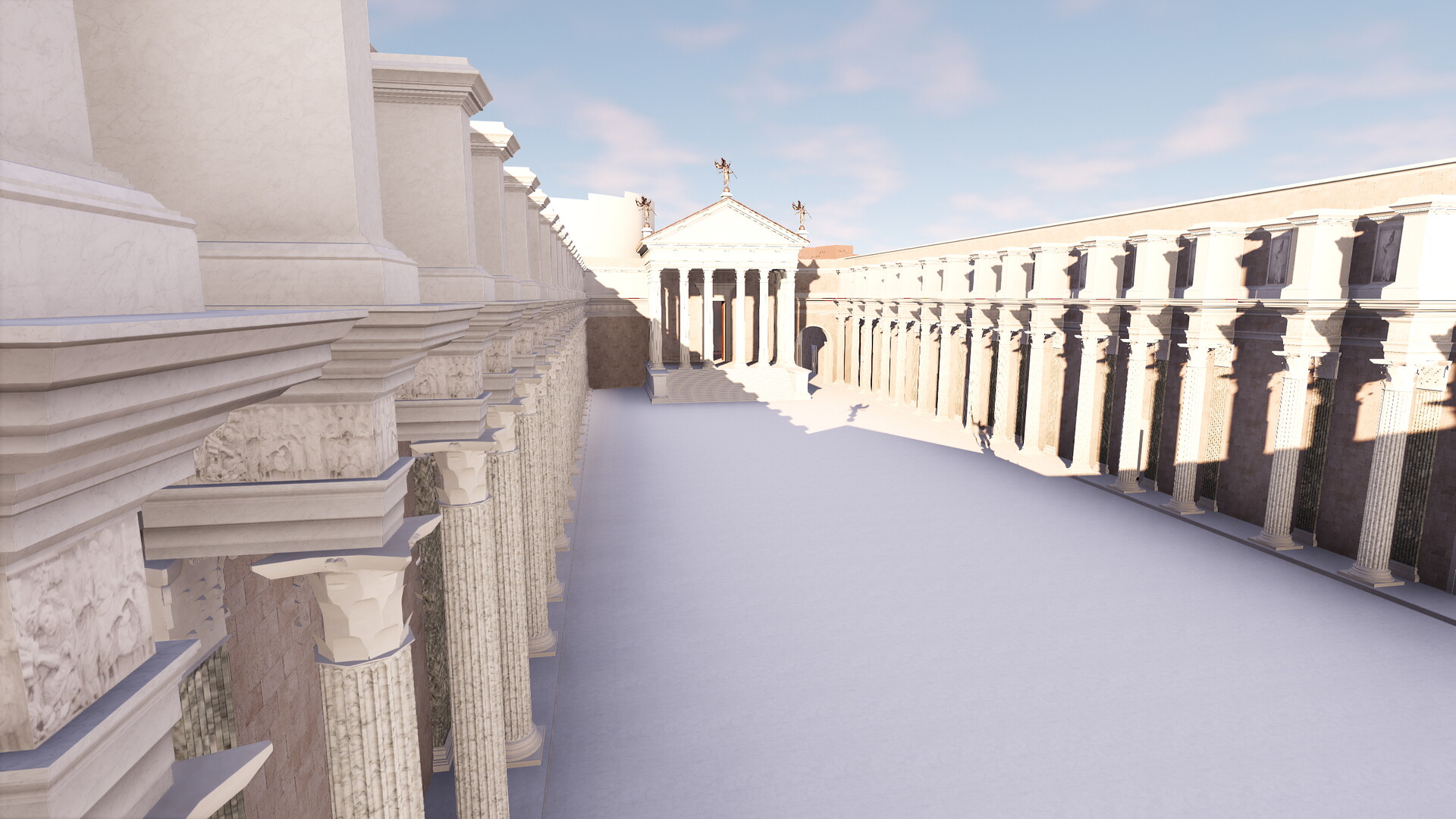 Forum de Nerva : Image de restitution virtuelle.