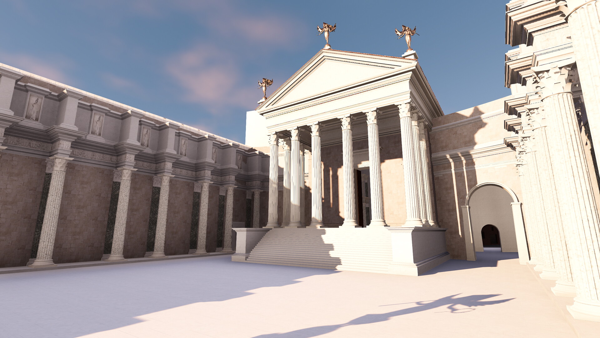 Forum de Nerva : Image de restitution virtuelle.