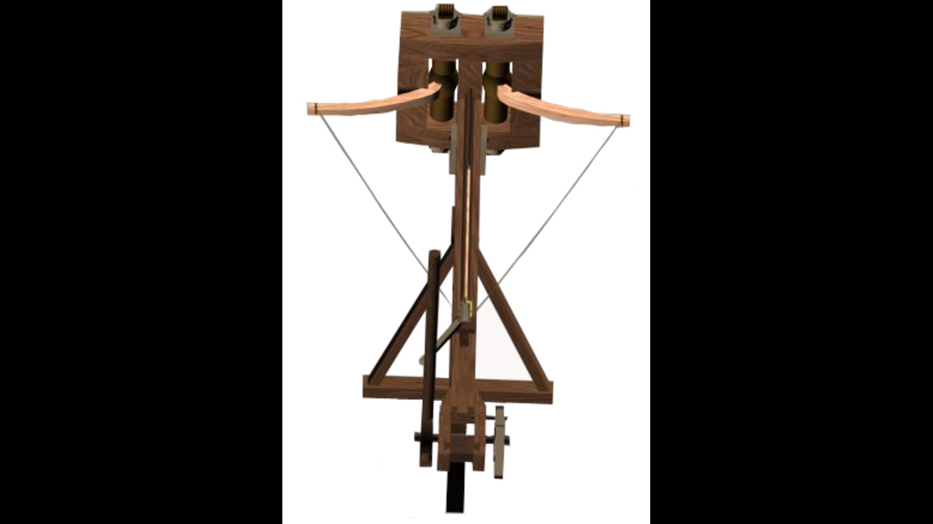 Scorpion – catapulte : Image de restitution virtuelle.