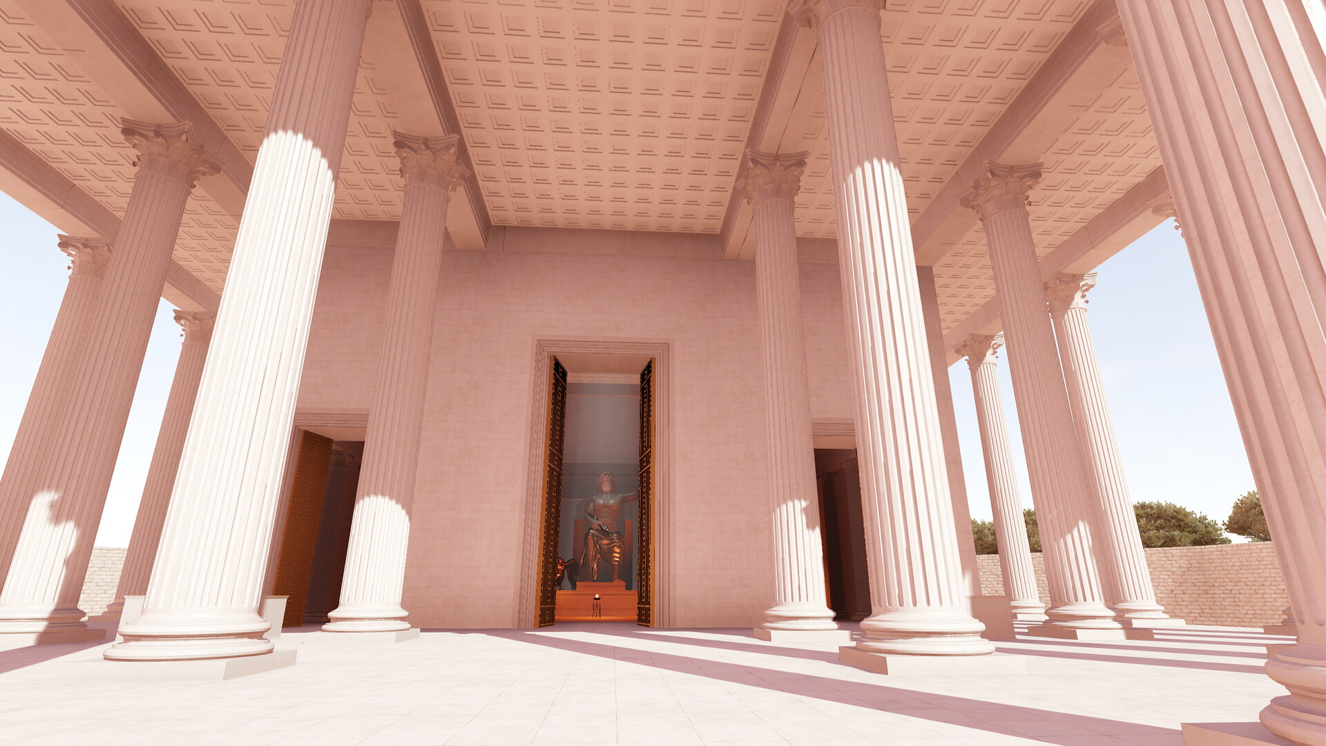Temple de Jupiter Capitolin : Image de restitution virtuelle.