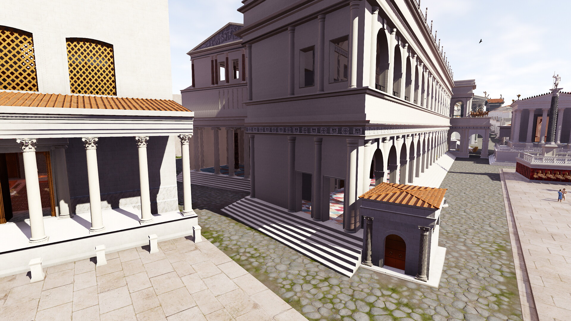 Basilique Emilienne : Image de restitution virtuelle.