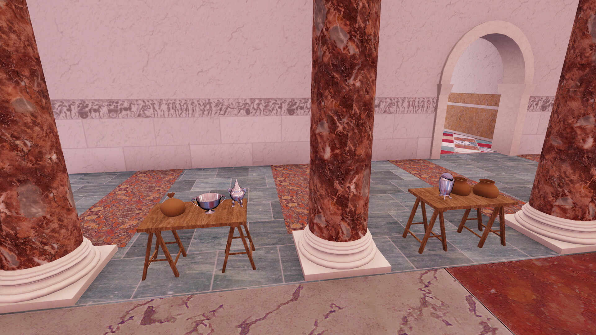 Basilique Emilienne : Image de restitution virtuelle.