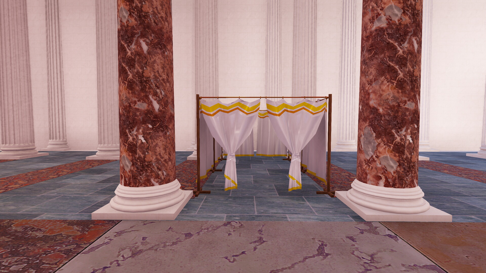 Basilique Emilienne : Image de restitution virtuelle.