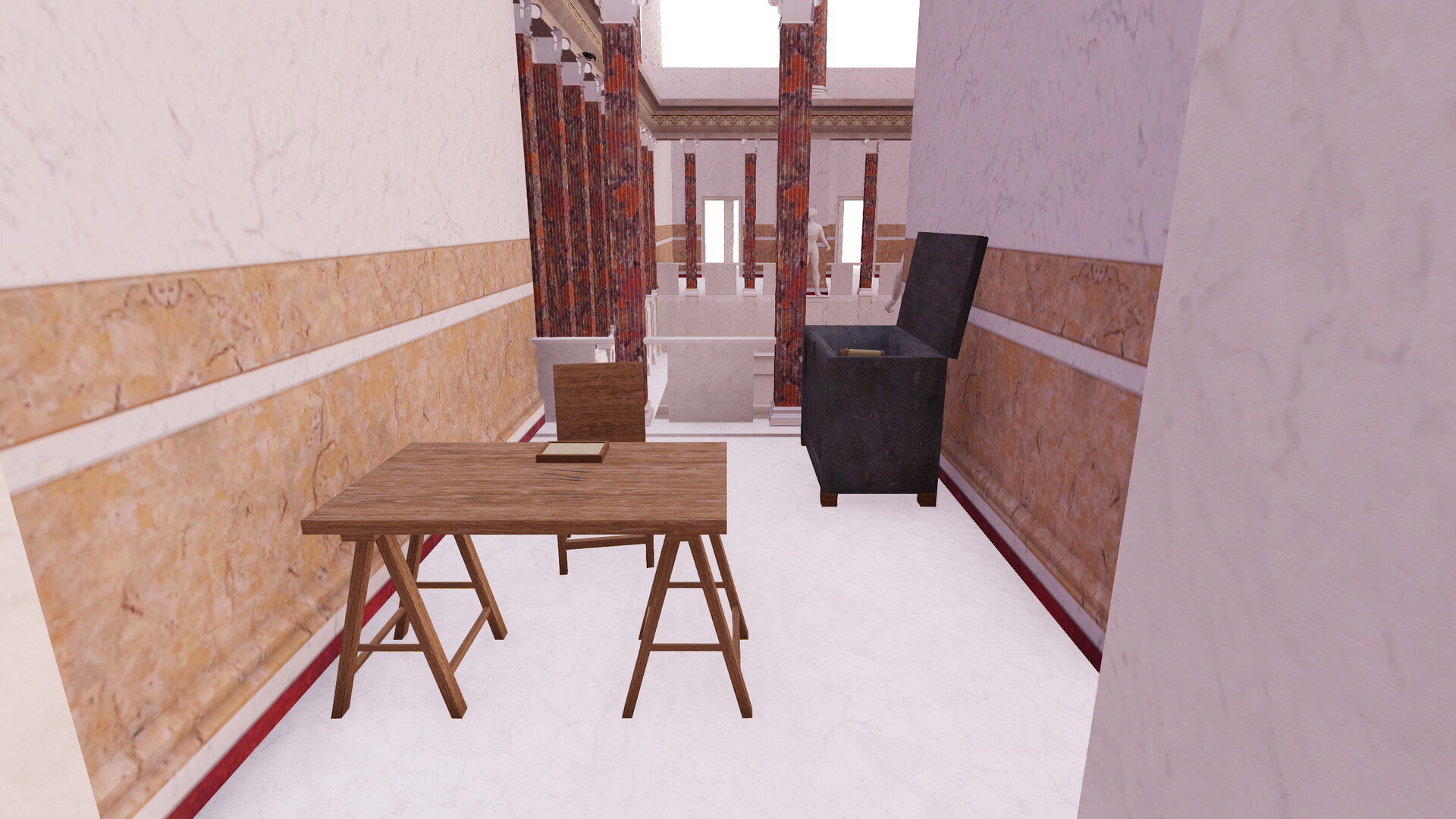 Basilique Emilienne : Image de restitution virtuelle.