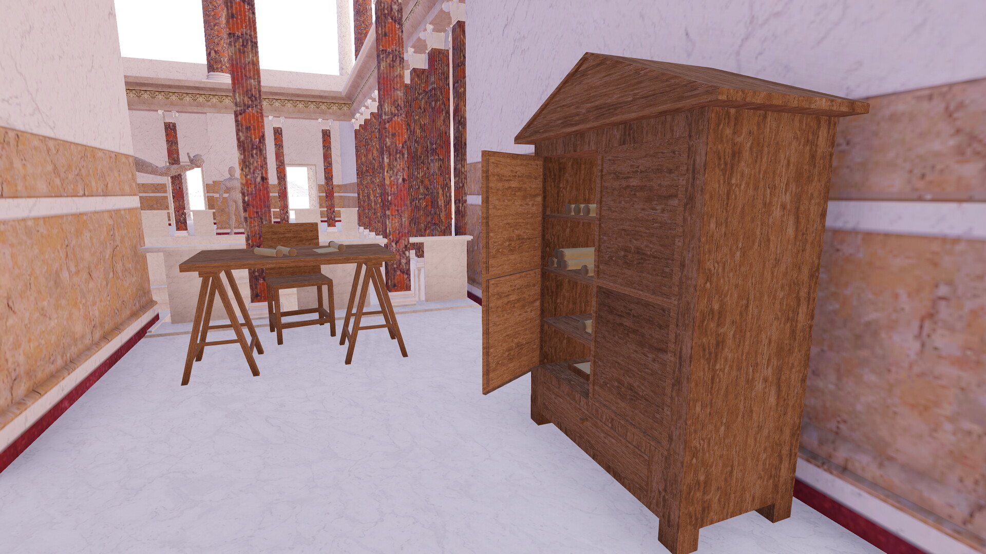 Basilique Emilienne : Image de restitution virtuelle.