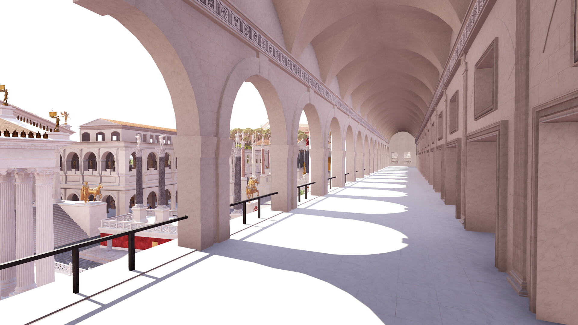 Basilique Emilienne : Image de restitution virtuelle.