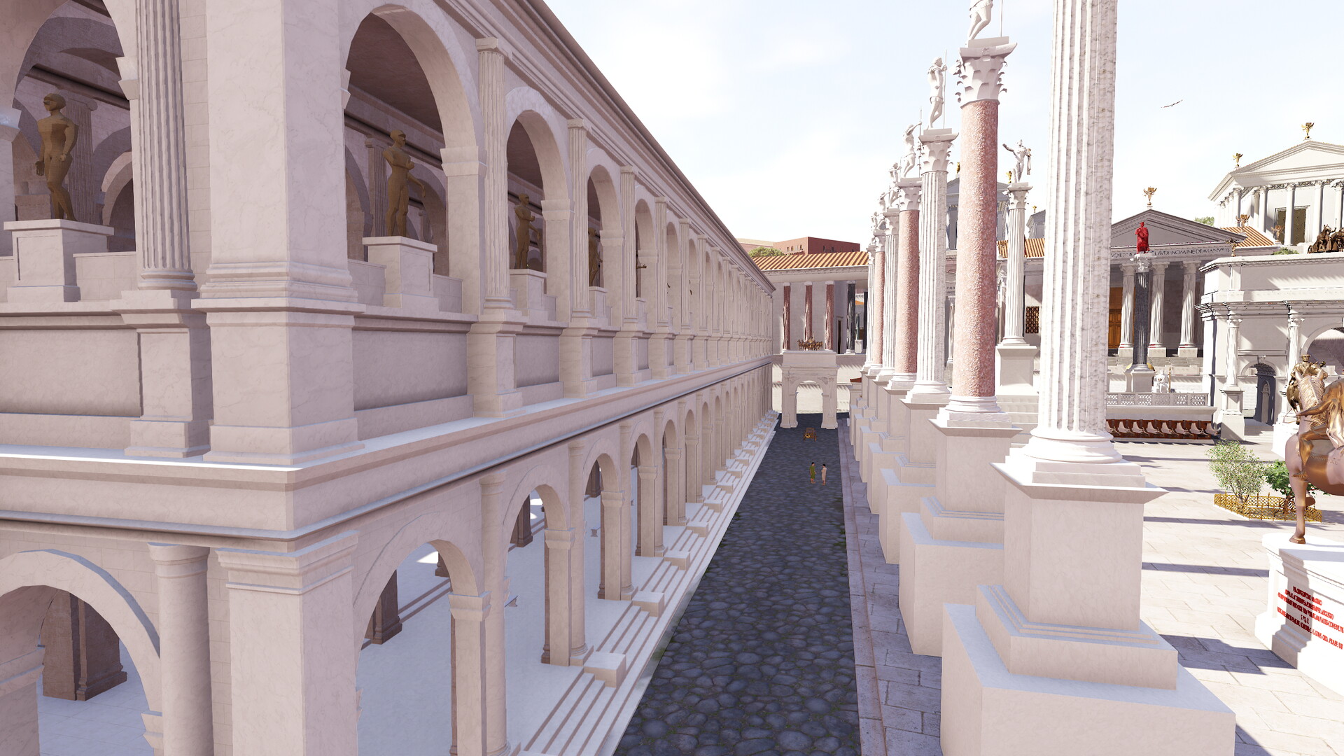 Basilique Julienne : Image de restitution virtuelle.