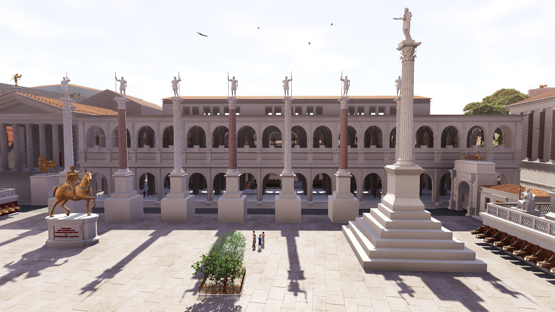 Basilique Julienne : Image de restitution virtuelle.