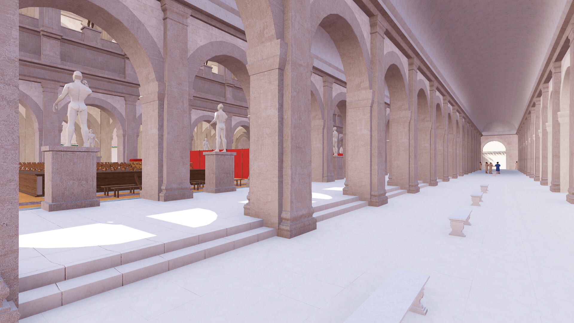 Basilique Julienne : Image de restitution virtuelle.