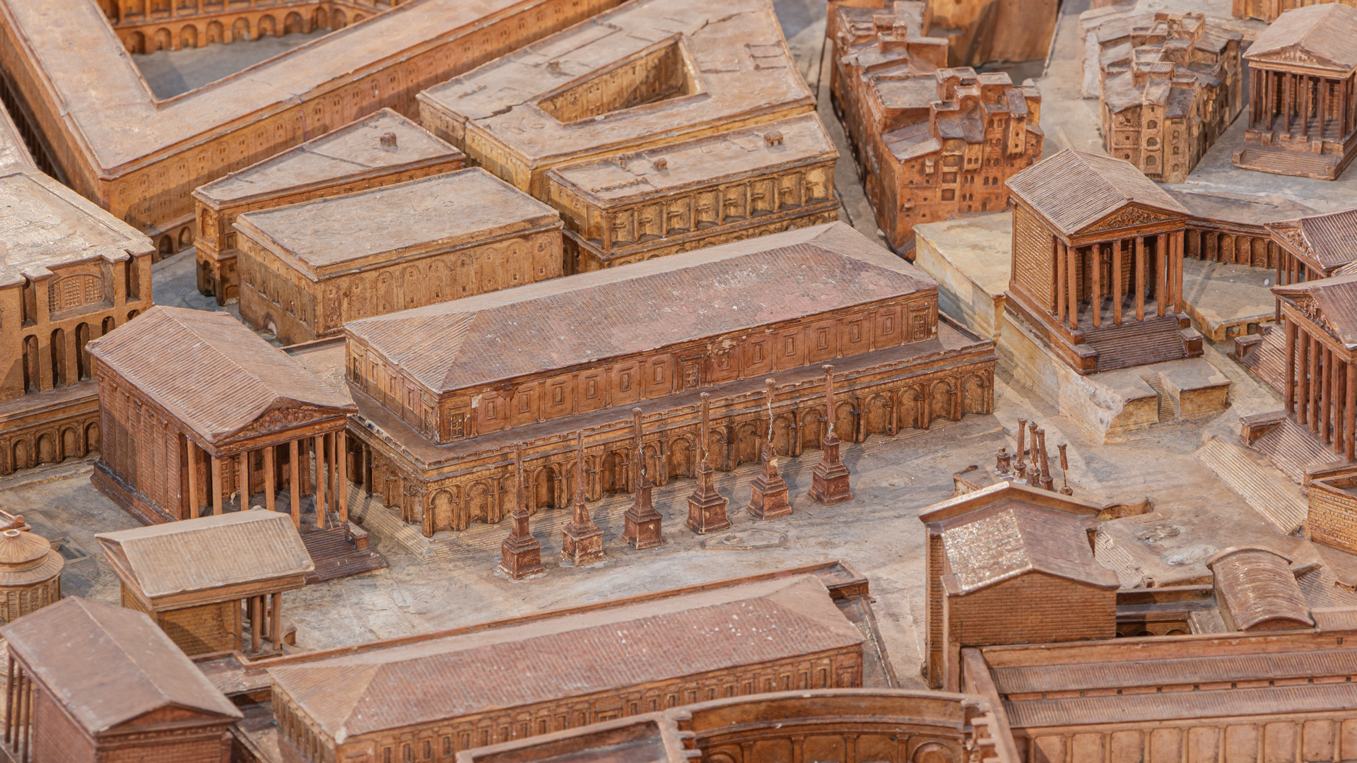 Basilique Julienne : Photo de la maquette réalisée par P.Bigot.