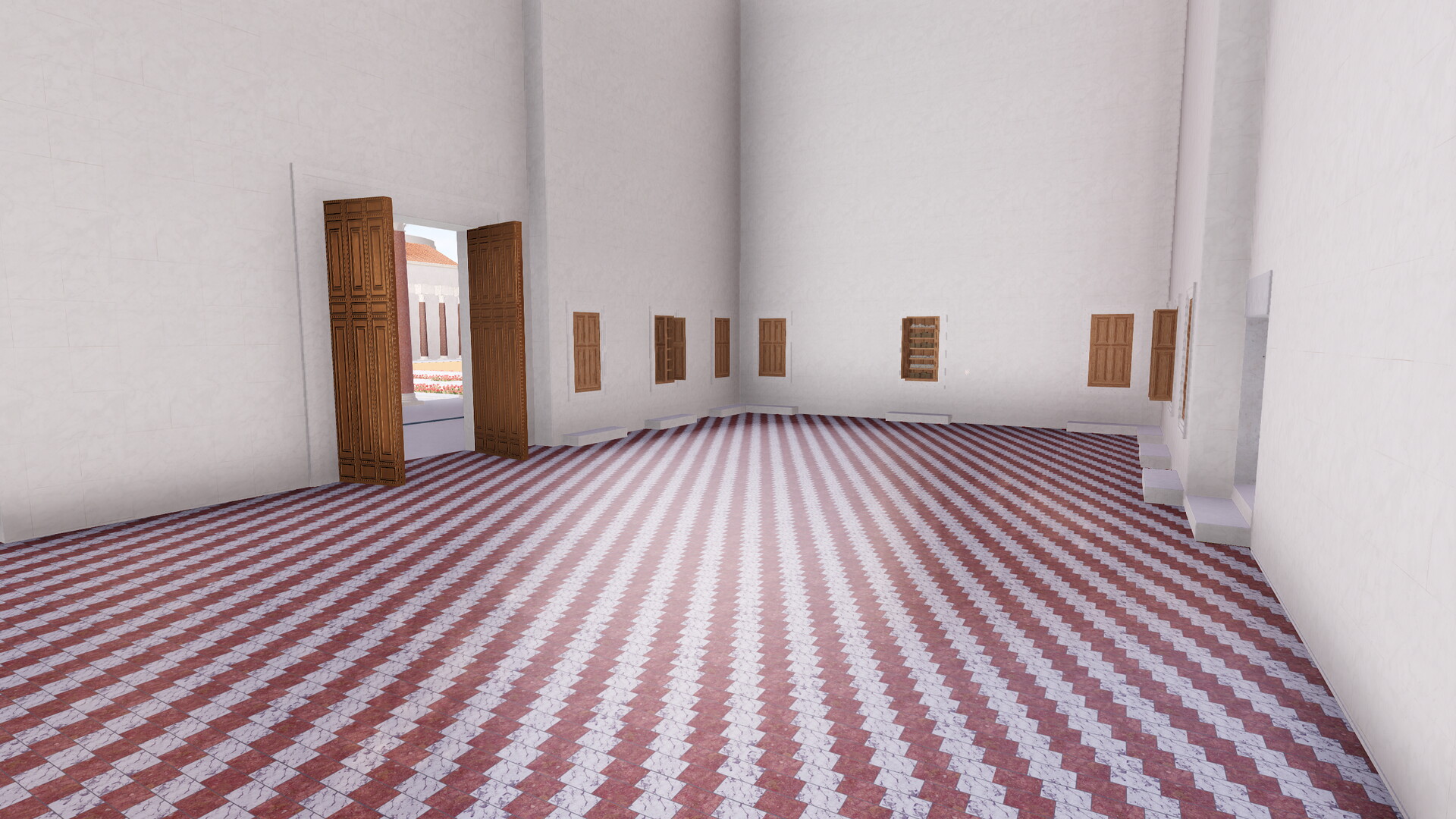 Bibliothèques du Forum de la Paix : Image de restitution virtuelle.