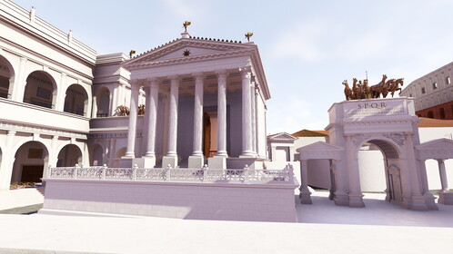 Temple de César divinisé : Image mise en avant.