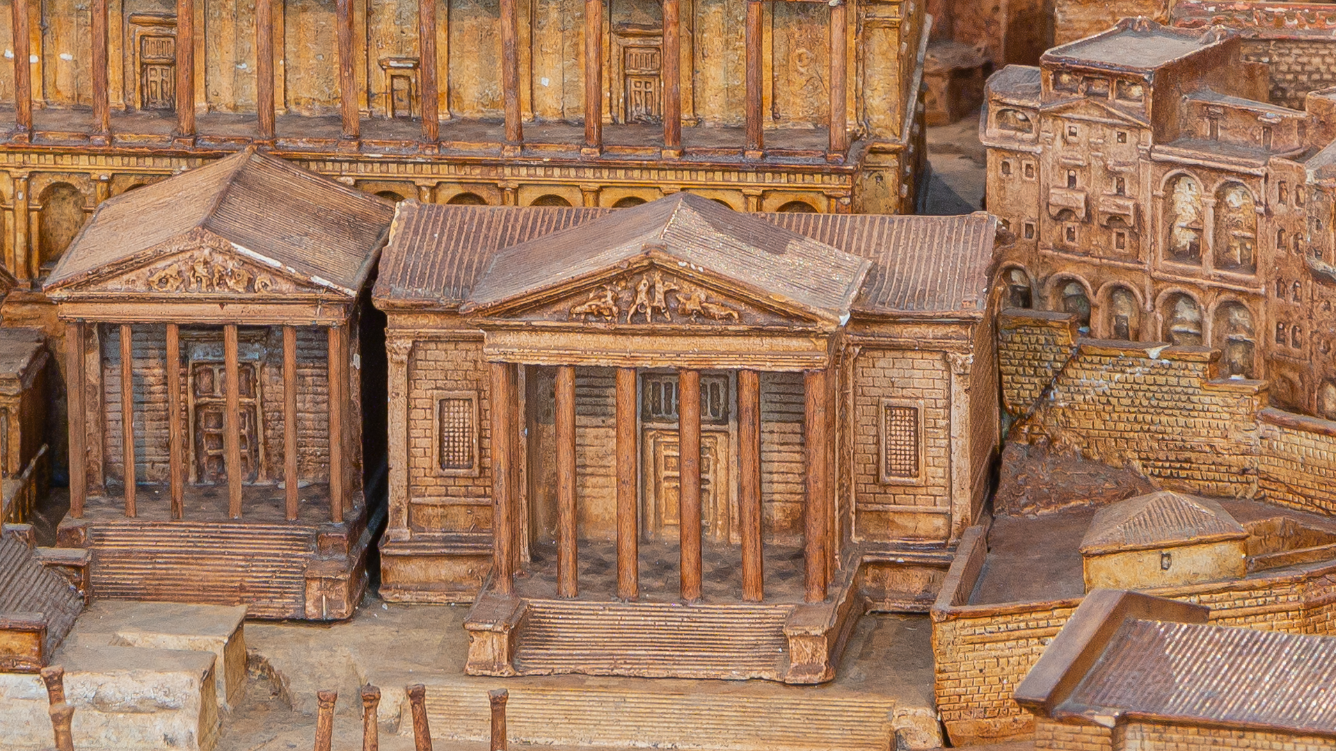 Temple de la Concorde : Photo de la maquette réalisée par P.Bigot.