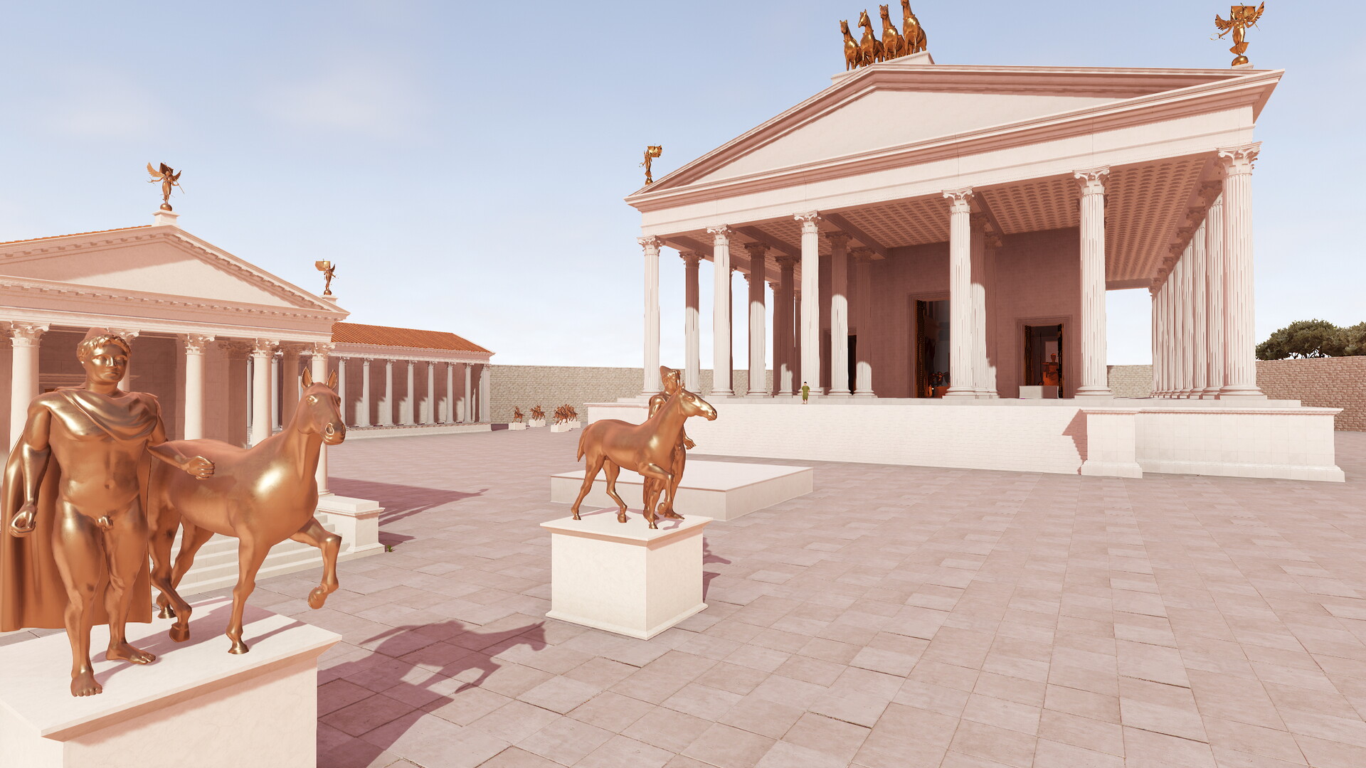 Temple de Jupiter Capitolin : Image de restitution virtuelle.