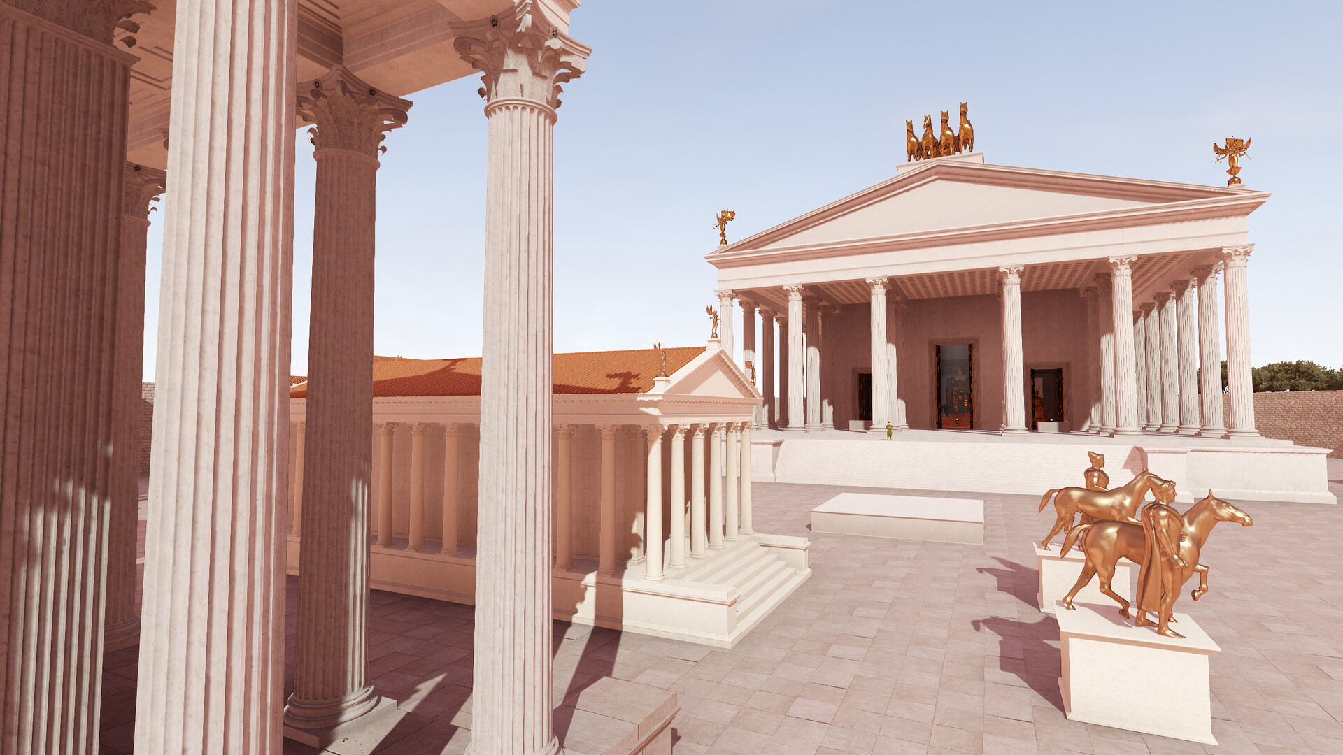 Temple de Jupiter Capitolin : Image de restitution virtuelle.