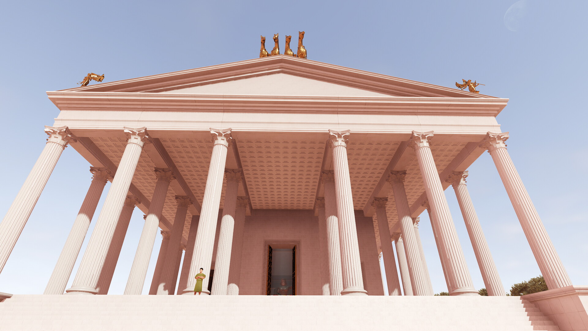 Temple de Jupiter Capitolin : Image de restitution virtuelle.