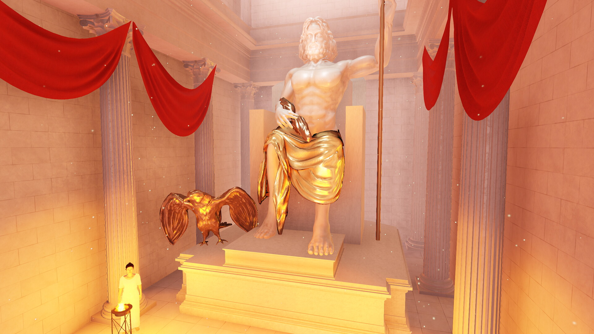 Temple de Jupiter Capitolin : Image de restitution virtuelle.