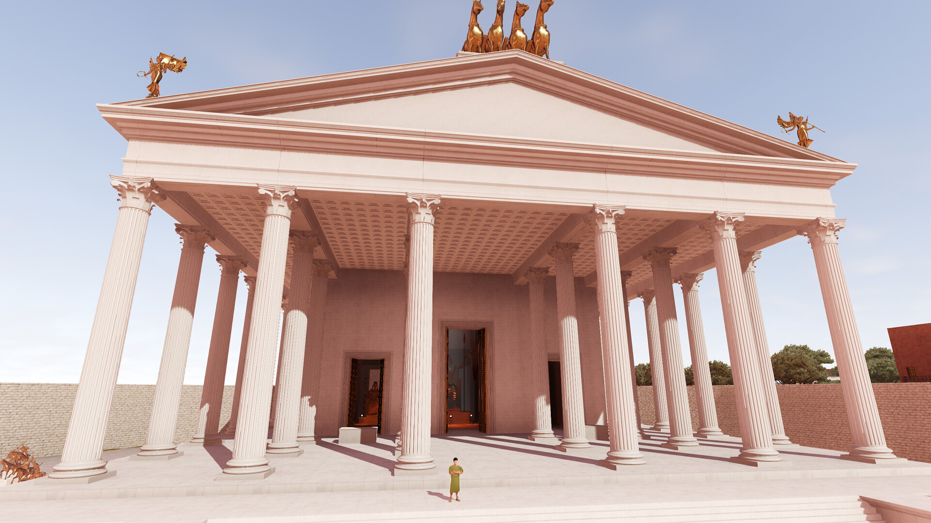 Temple de Jupiter Capitolin : Image de restitution virtuelle.