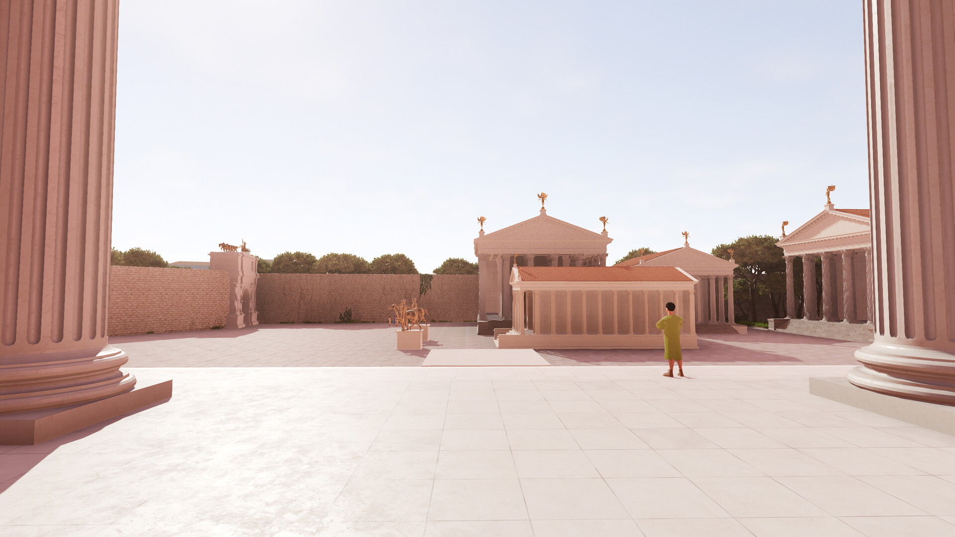 Temple de Jupiter Capitolin : Image de restitution virtuelle.