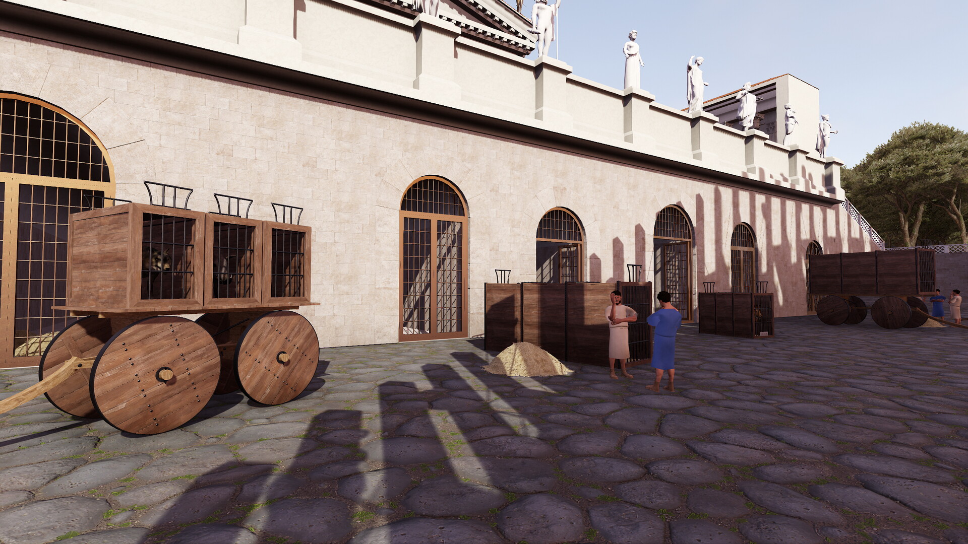 Temple de Vénus et Rome : Image de restitution virtuelle.