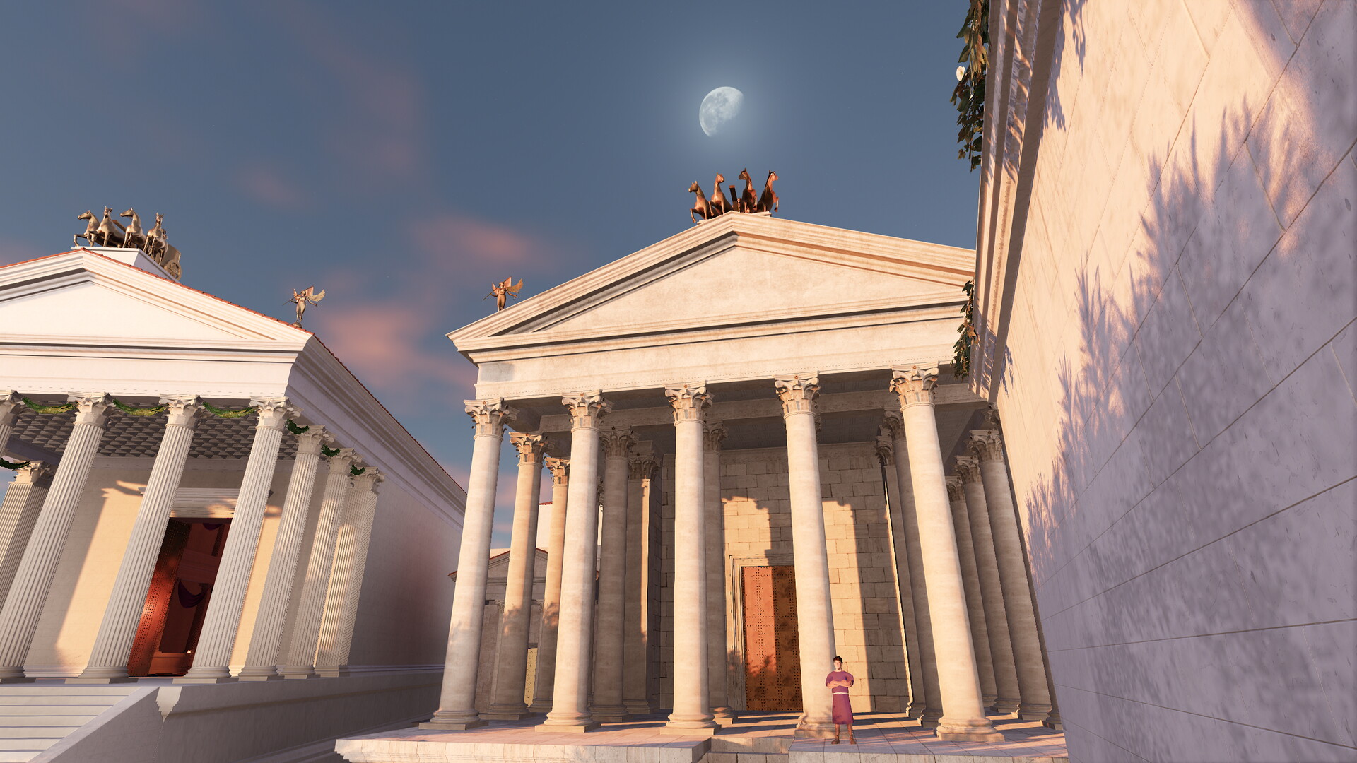 Temple de la Victoire (Palatin) : Image de restitution virtuelle.