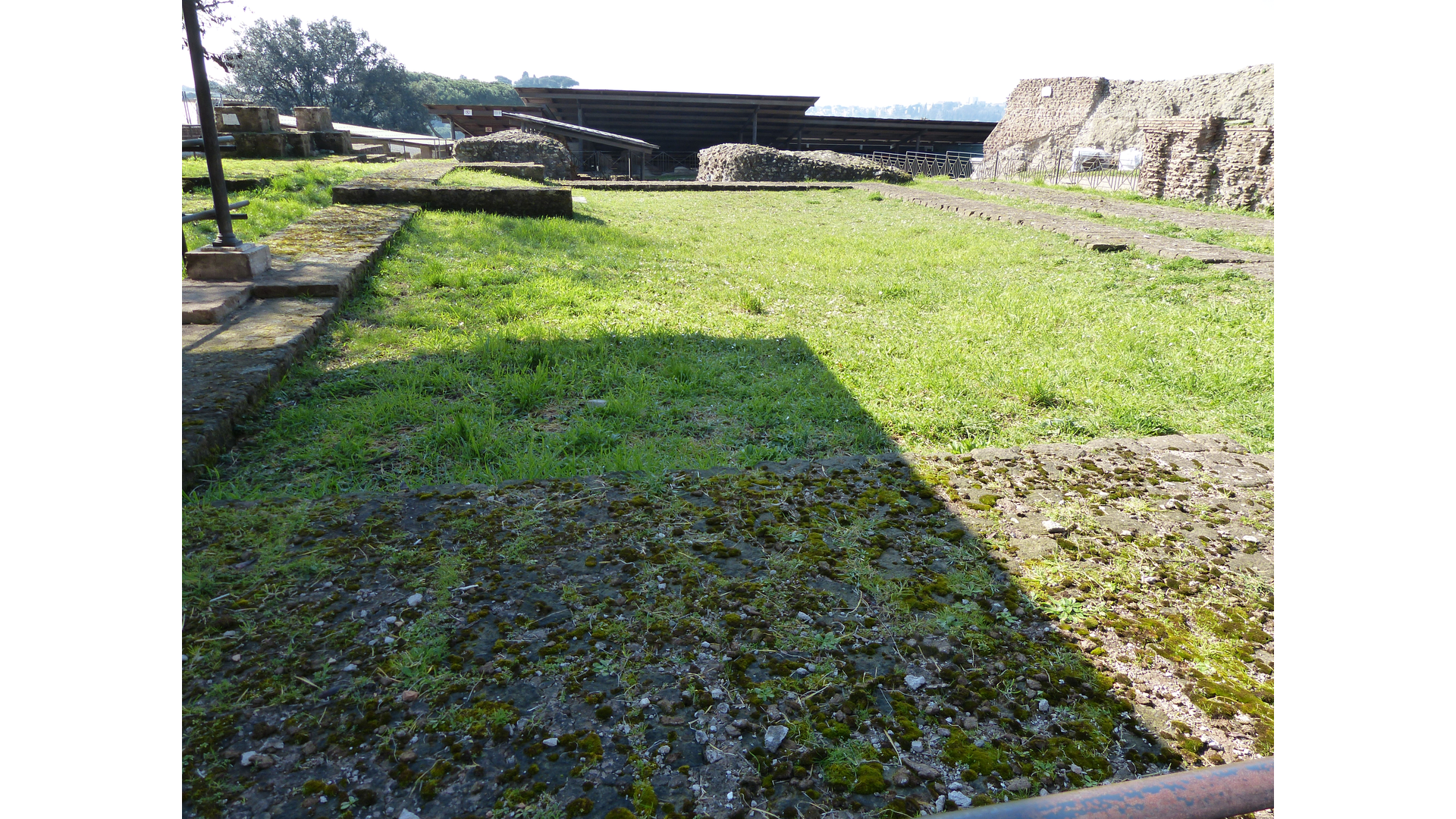 Temple de la Victoire (Palatin) : Photo prise à Rome aujourd'hui. Emplacement du temple de la Victoire sur le Palatin