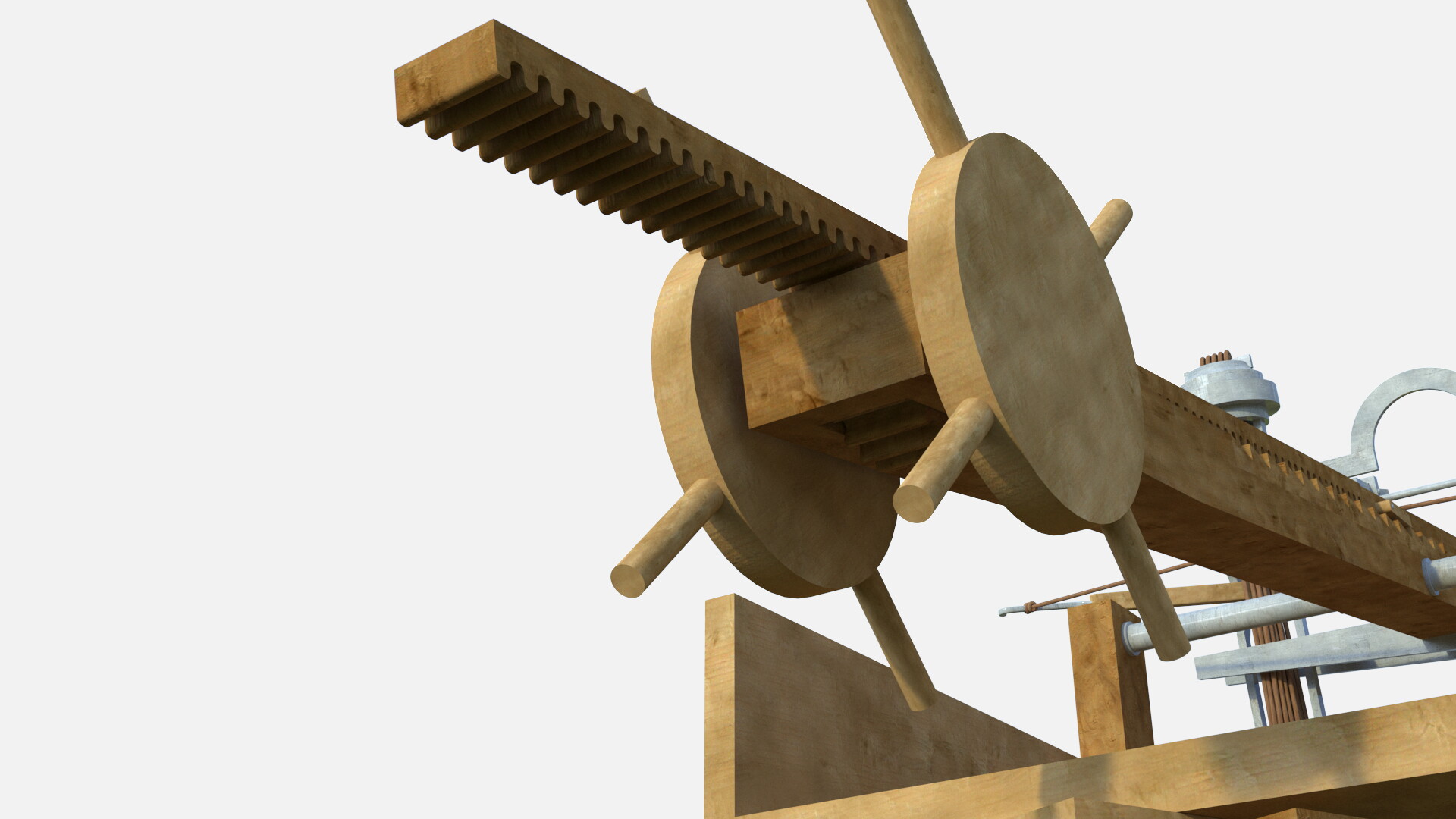 Carroballista : Image de restitution virtuelle.