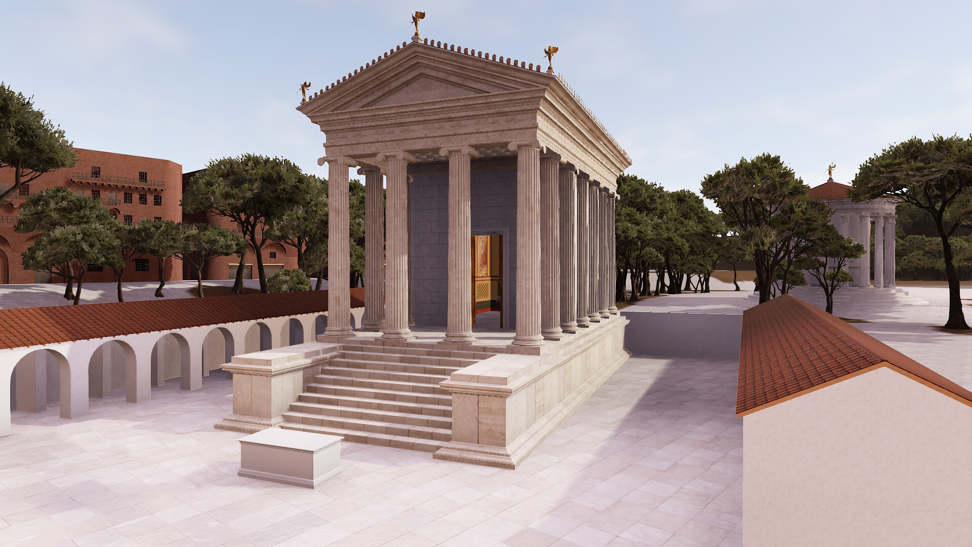 Forum Boarium : Image de restitution virtuelle.