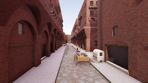 Rue bordée d'insulae : Image mise en avant.