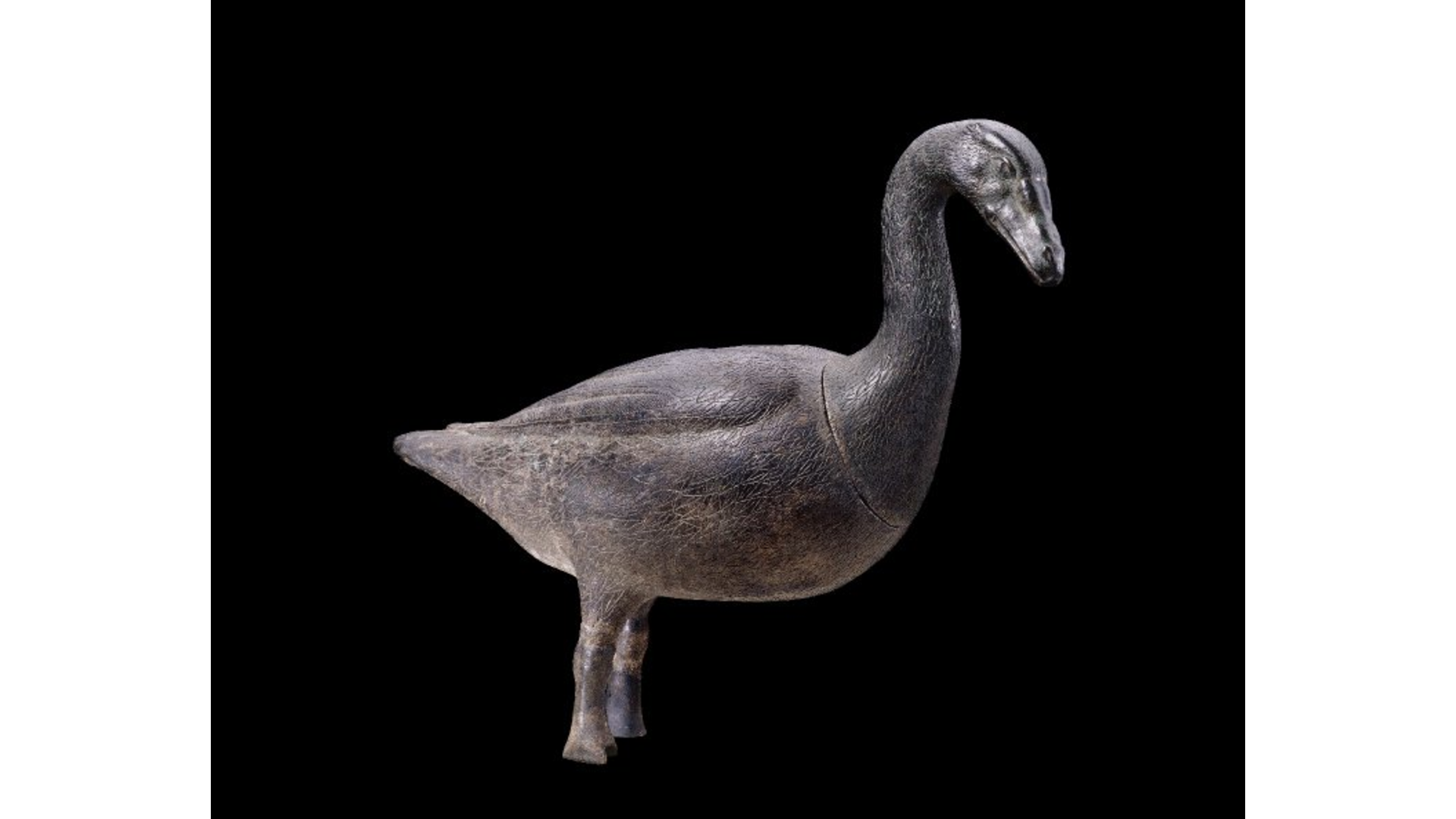 La chouette et les oiseaux chanteurs : Image d'élément iconograpique:Statuette en bronze d’une oie installée sur une fontaine, Provenance : Constantinople, IVe siècle après J.-C., British Museum, Londres, Royaume-Uni.