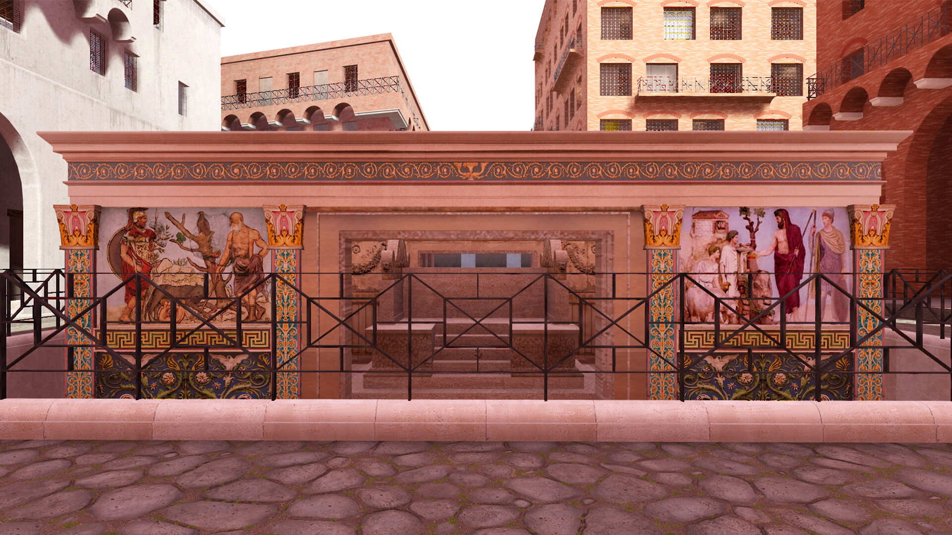 Ara Pacis : Image de restitution virtuelle.