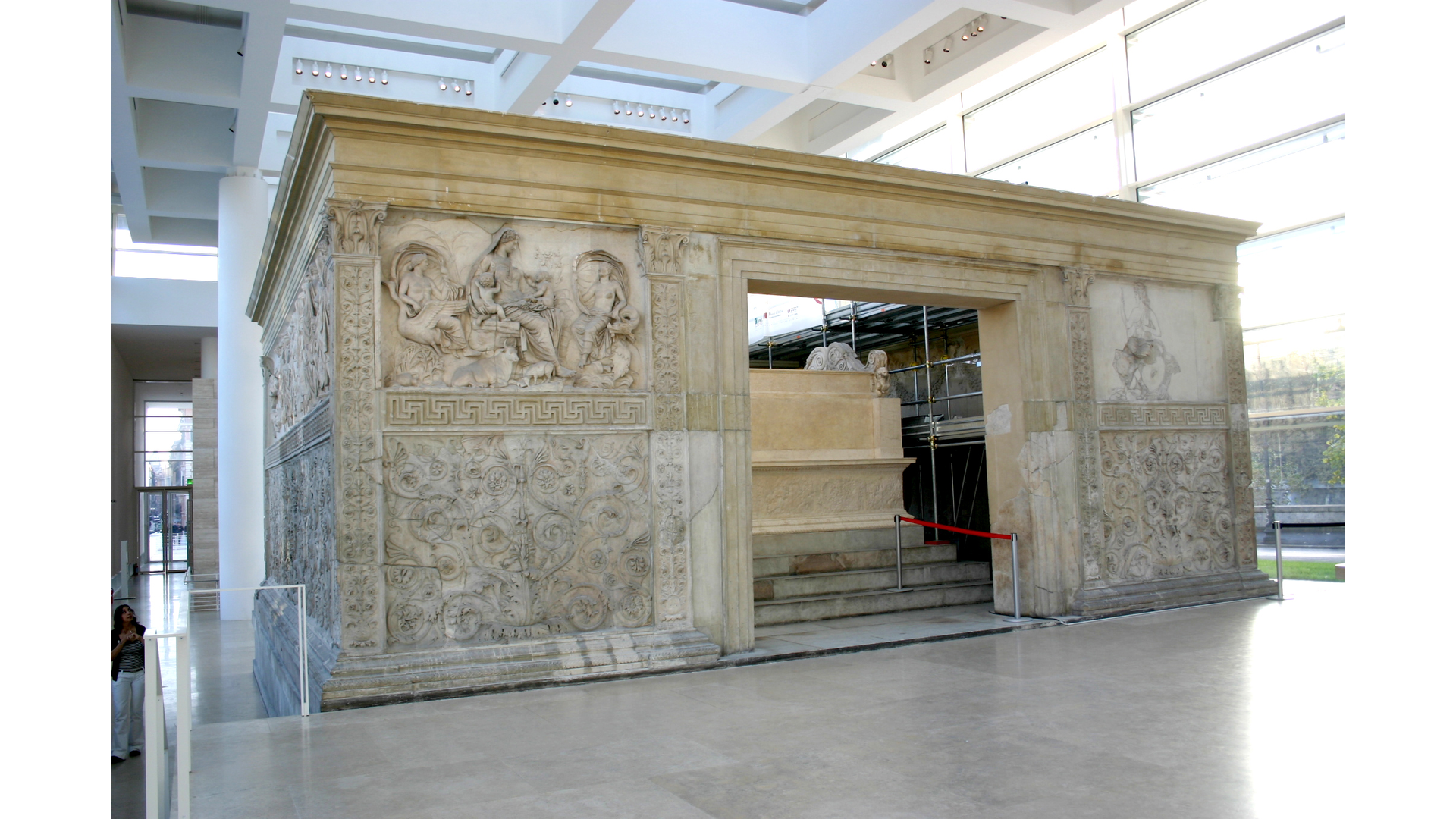 Ara Pacis : Photo prise à Rome aujourd'hui. Autel de la Paix