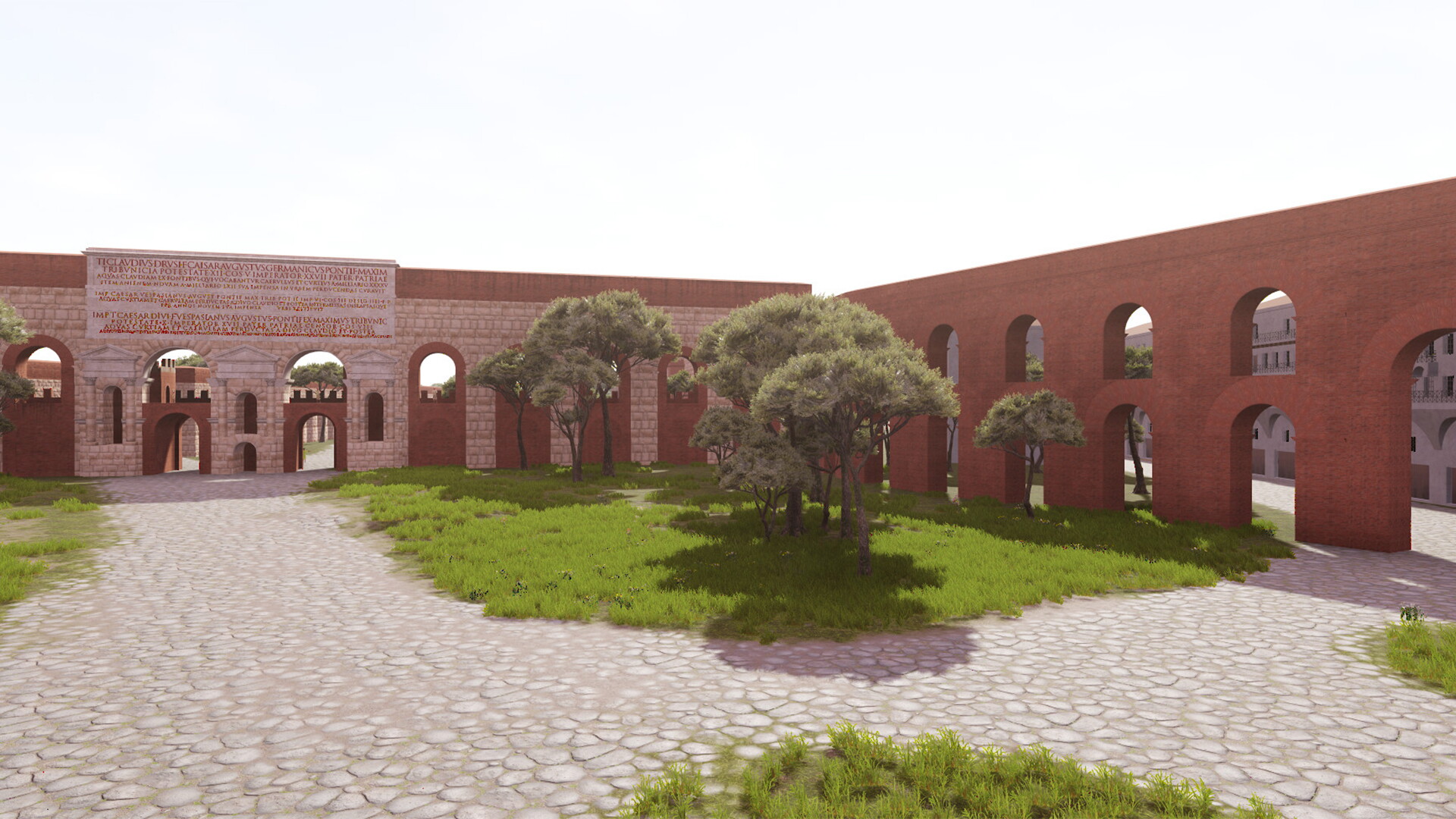 Aqua Claudia : Image de restitution virtuelle.