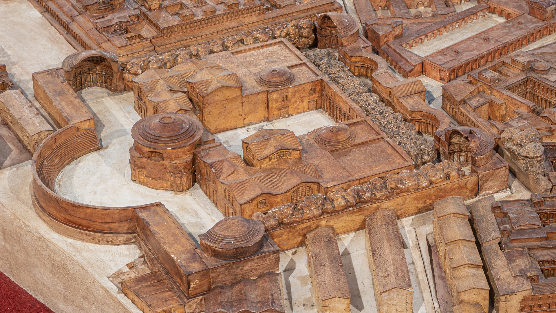 Thermes de Décius : Photo de la maquette réalisée par P.Bigot.