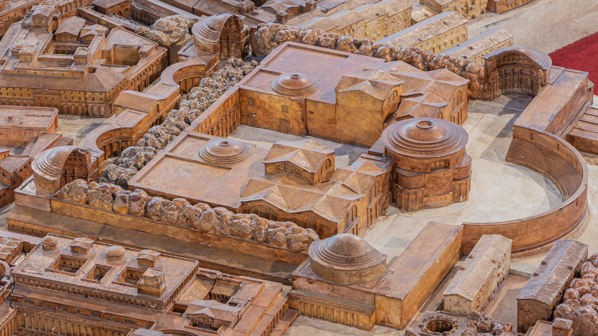 Thermes de Décius : Photo de la maquette réalisée par P.Bigot.