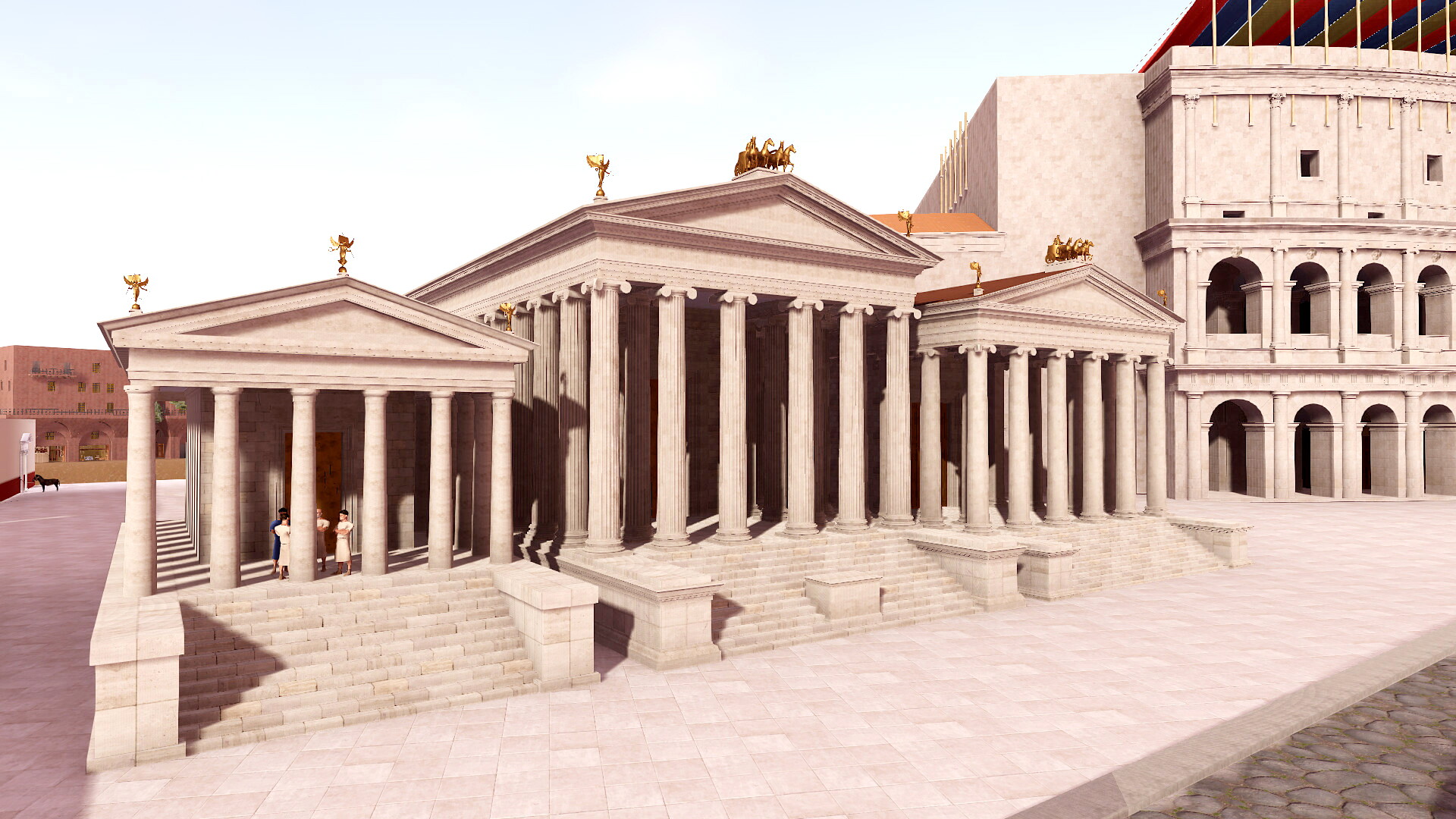 Forum Holitorium : Image de restitution virtuelle.