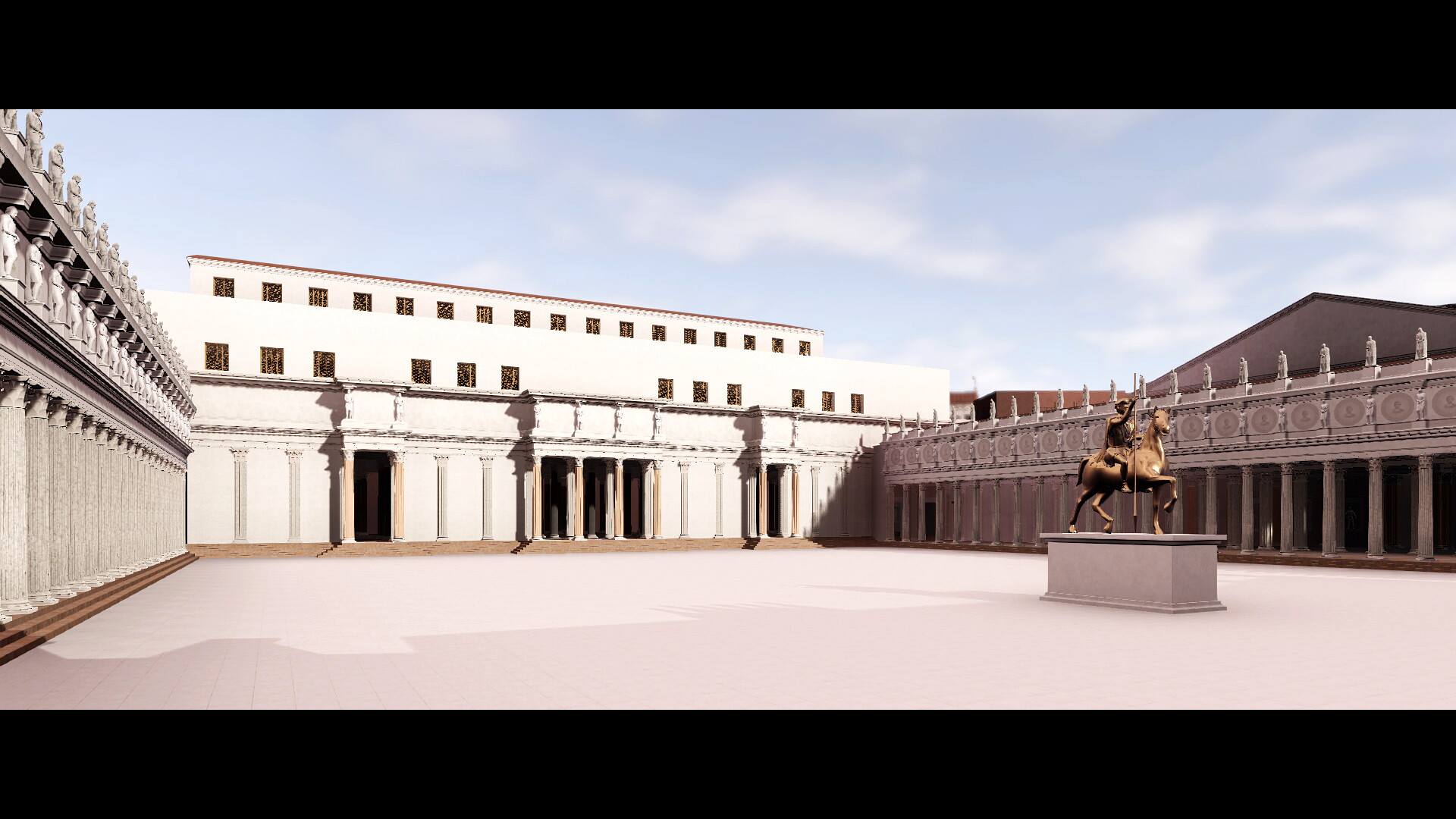 Forum de Trajan : Image de restitution virtuelle.