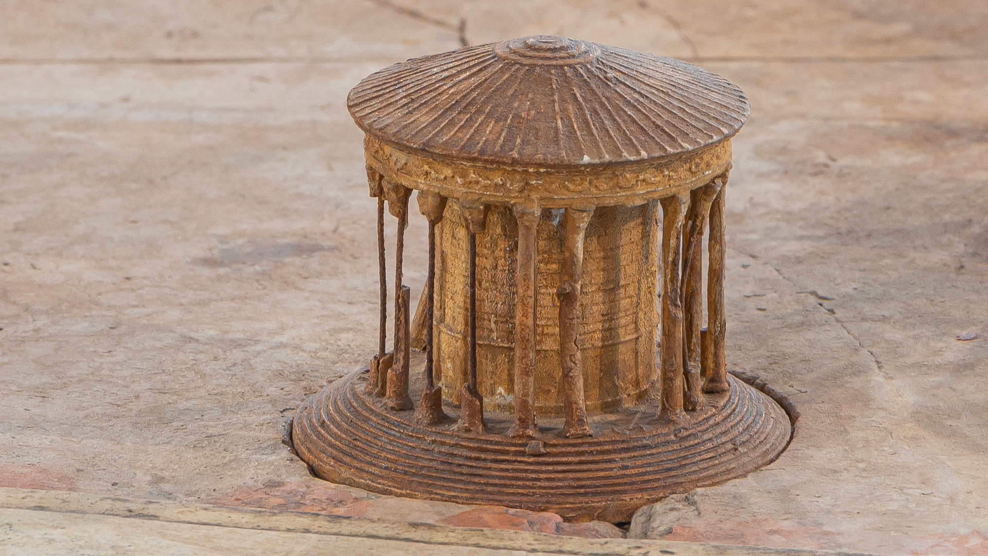 Temple d'Hercule Oliuarius : Photo de la maquette réalisée par P.Bigot.