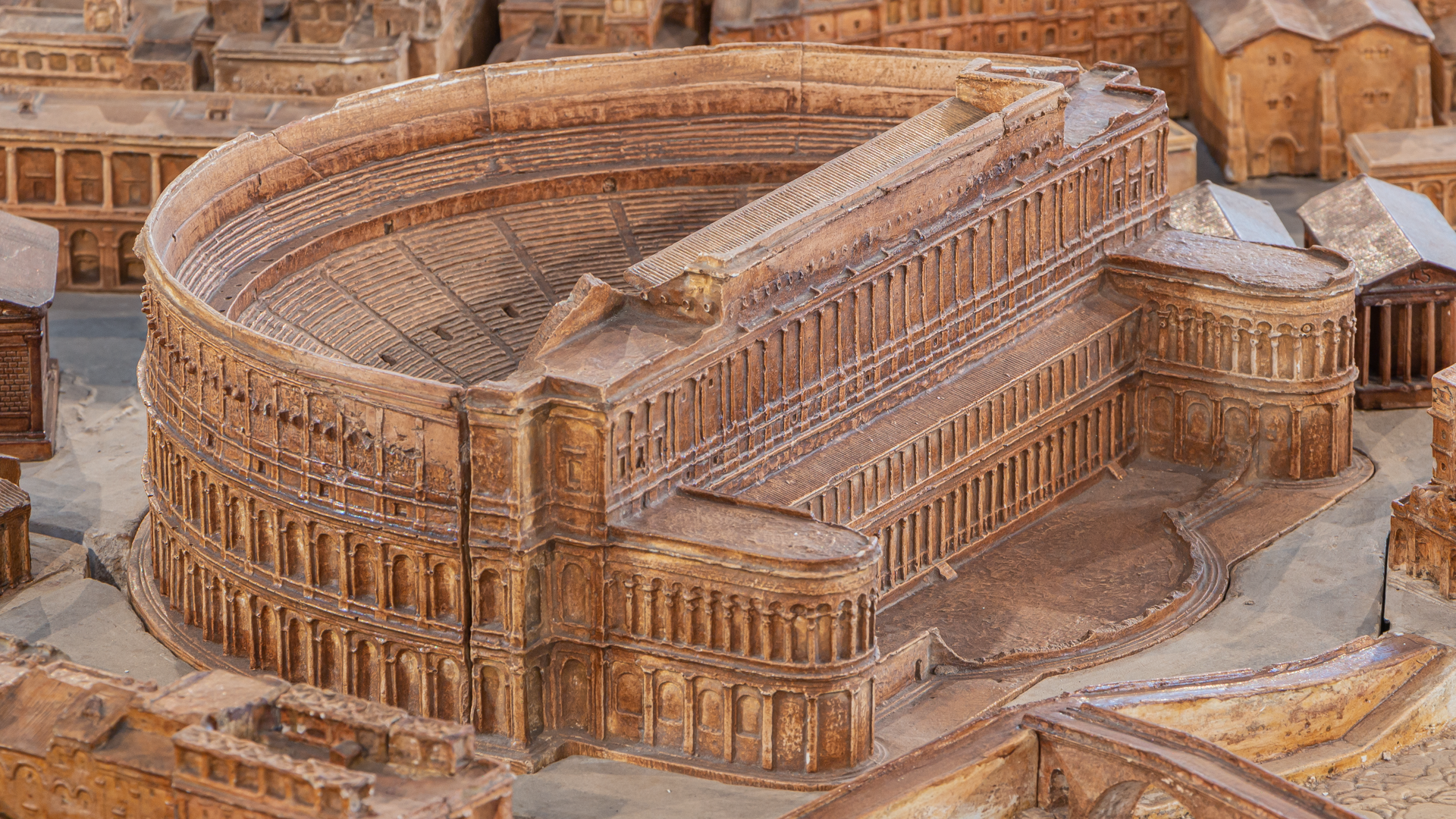 Théâtre de Marcellus : Photo de la maquette réalisée par P.Bigot.