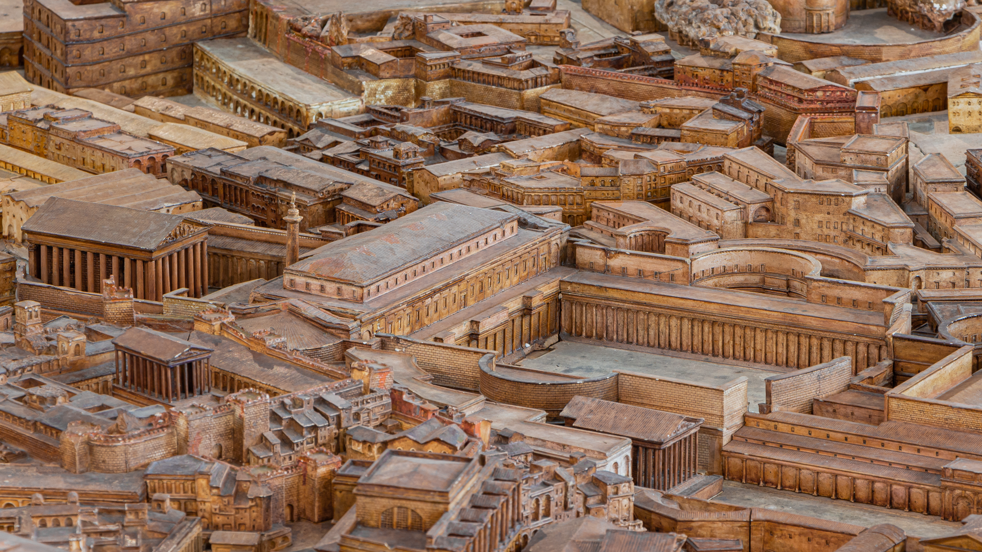 Forum de Trajan : Photo de la maquette réalisée par P.Bigot.