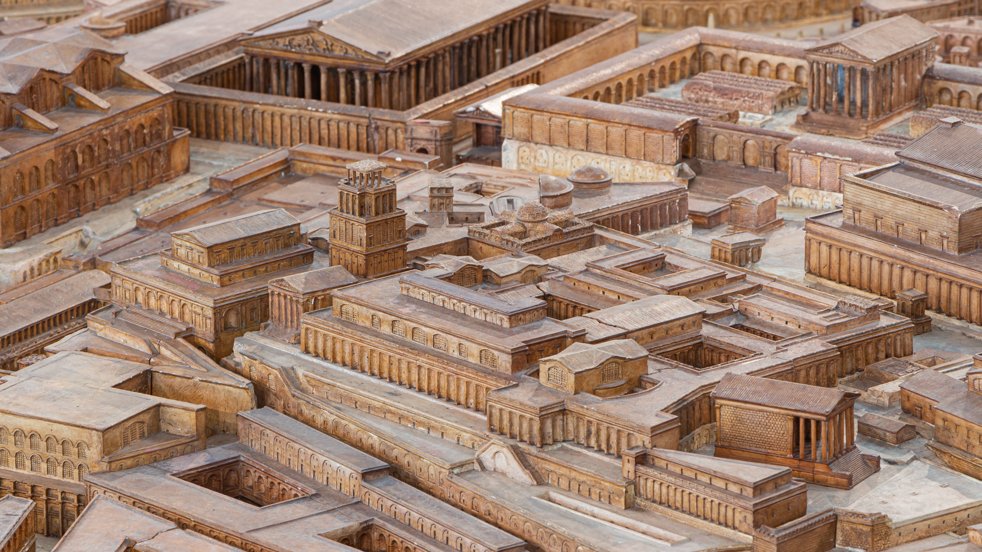 Palais de Tibère : Photo de la maquette réalisée par P.Bigot.