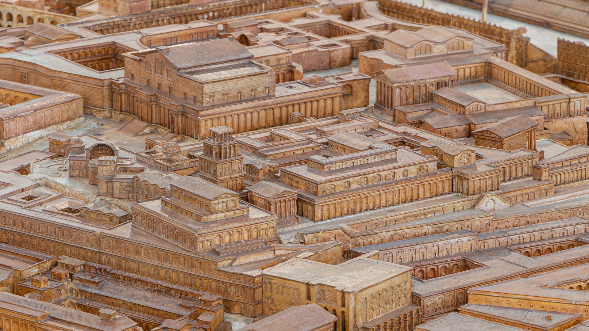 Palais de Tibère : Photo de la maquette réalisée par P.Bigot.