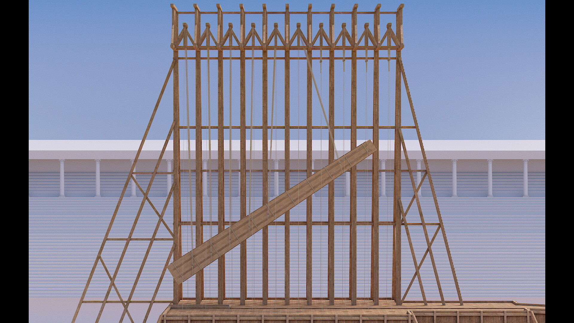 Obélisque de Constance II sur le Grand Cirque : Image de restitution virtuelle.
