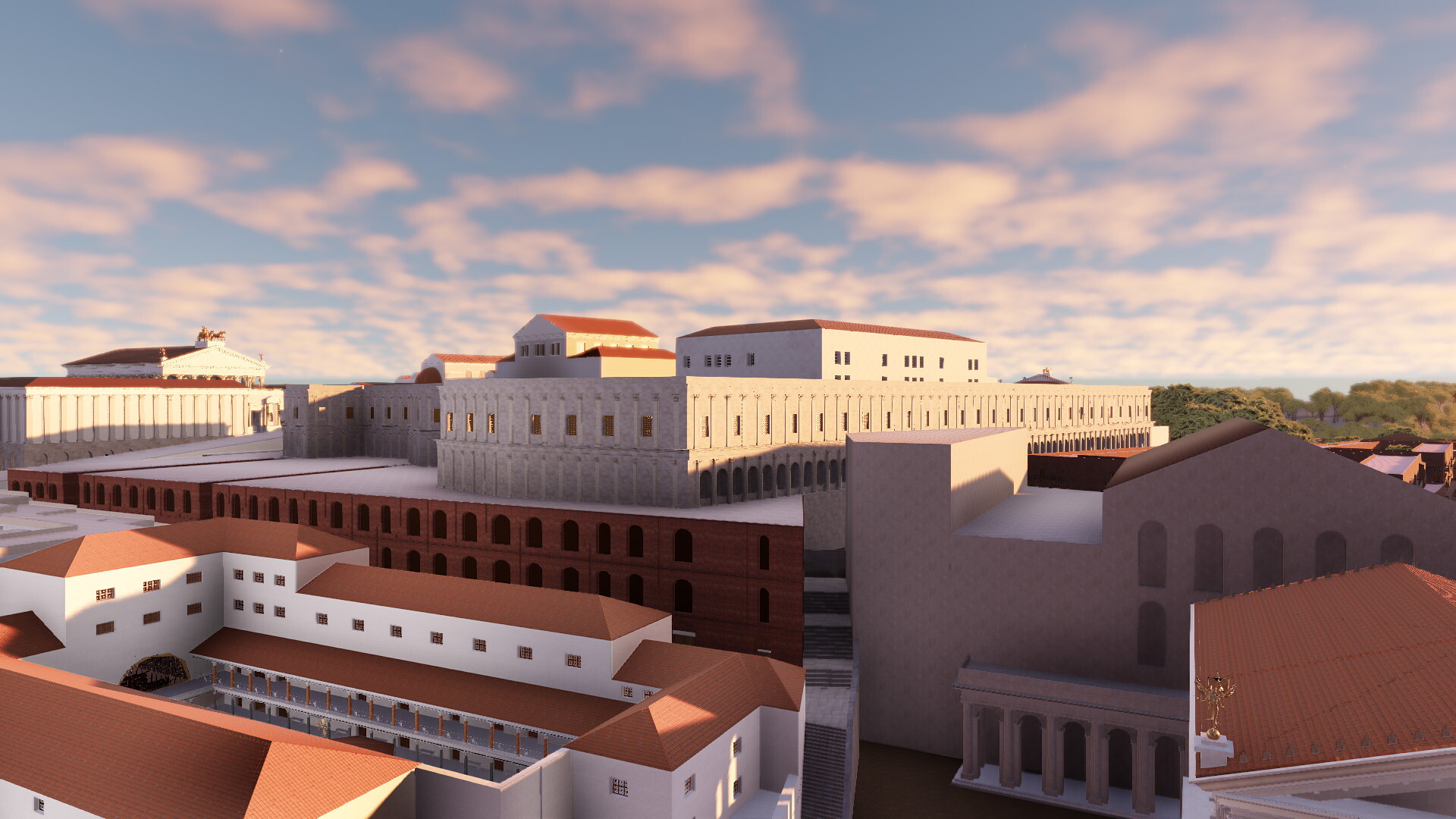 Palais de Tibère : Image de restitution virtuelle.