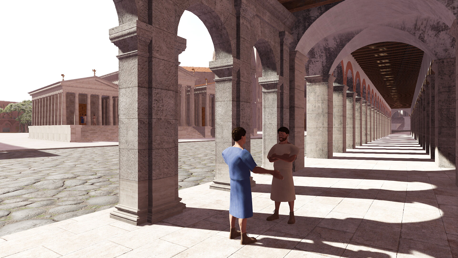 Porticus Triumphalis : Image de restitution virtuelle.