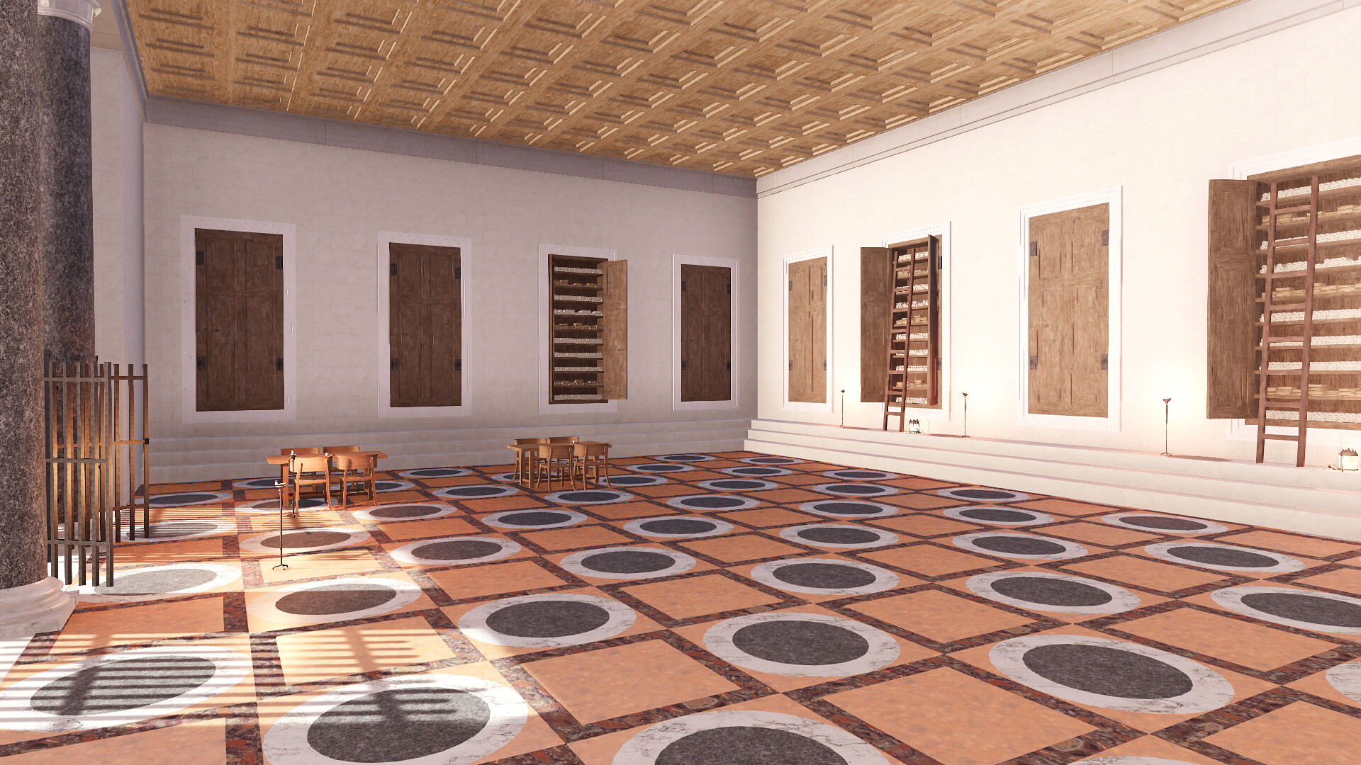 Portique d'Octavie : Image de restitution virtuelle.