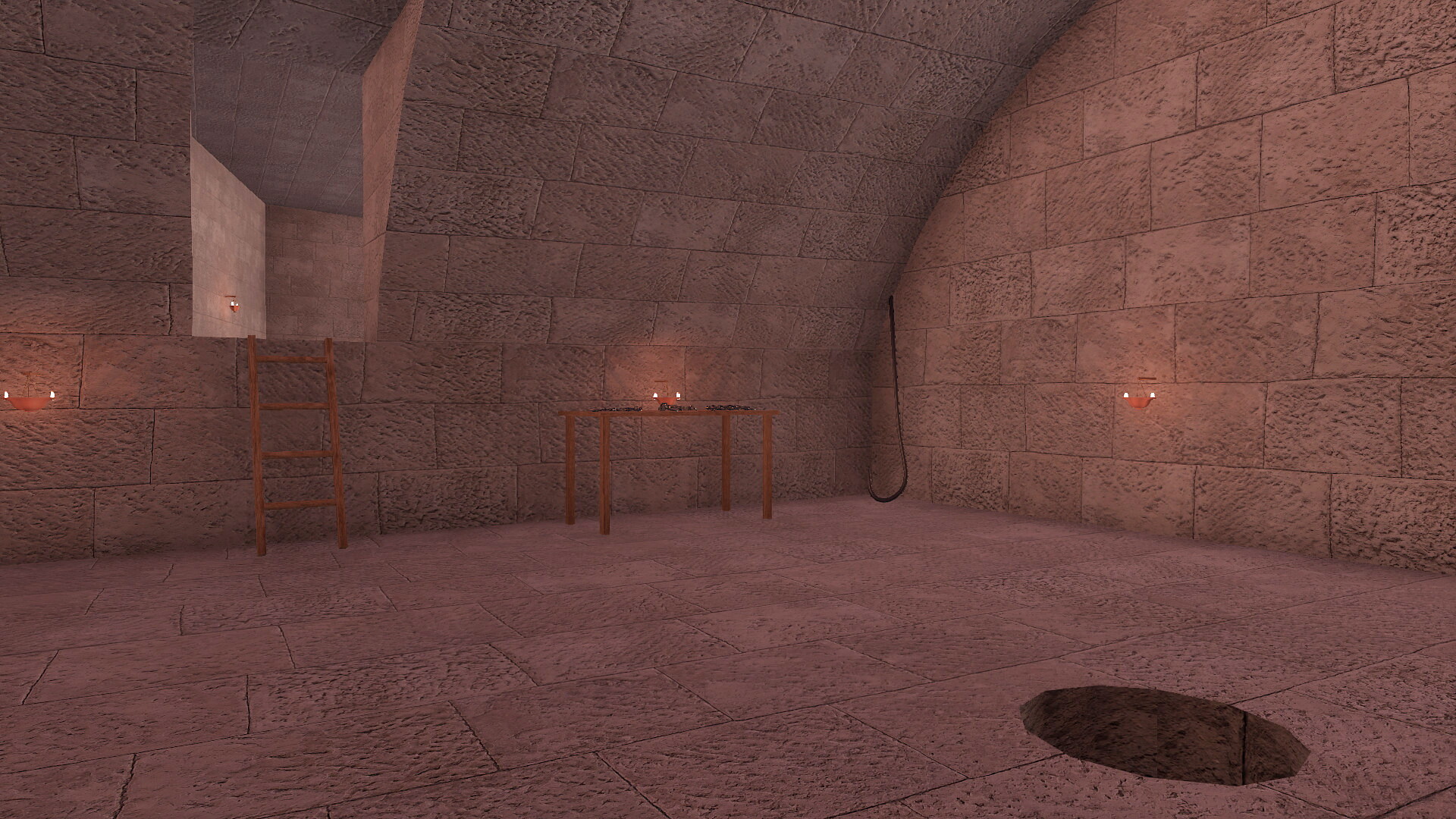 Prison Mamertine : Image de restitution virtuelle.