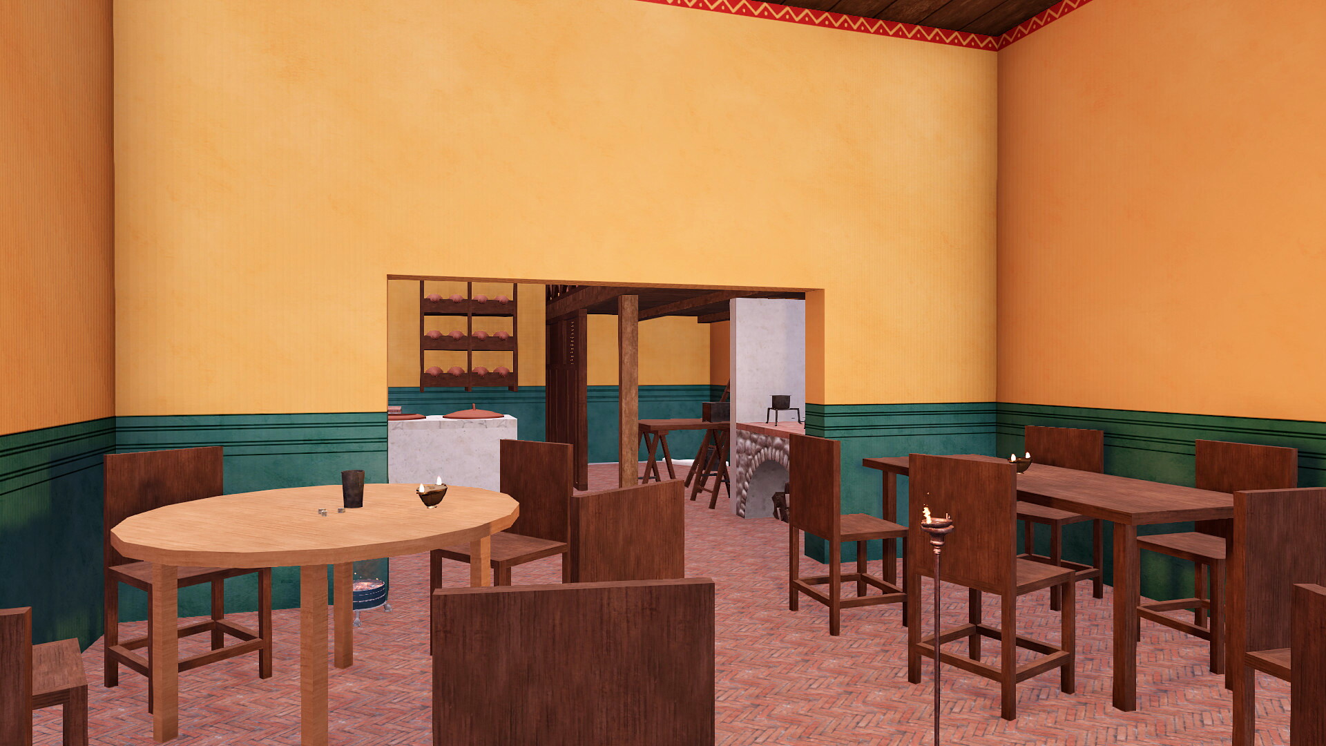 Tabernae : Image de restitution virtuelle.