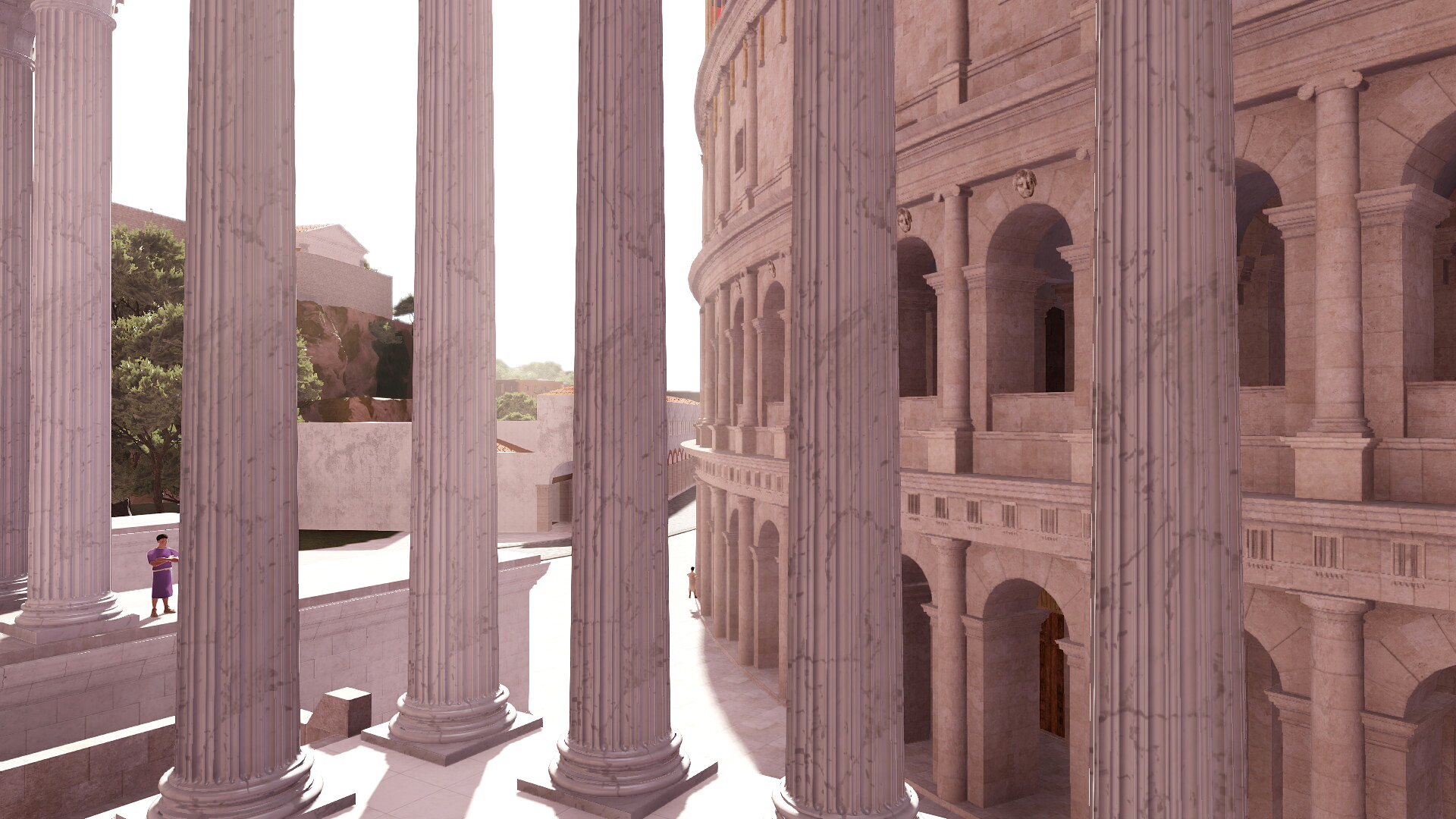 Temple d'Apollon Sosianus : Image de restitution virtuelle.